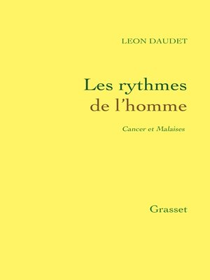 cover image of Les rythmes de l'homme--Cancer et Malaises